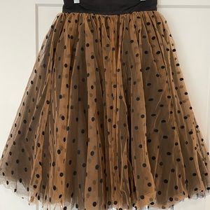 Fluffy Polka dot skirt